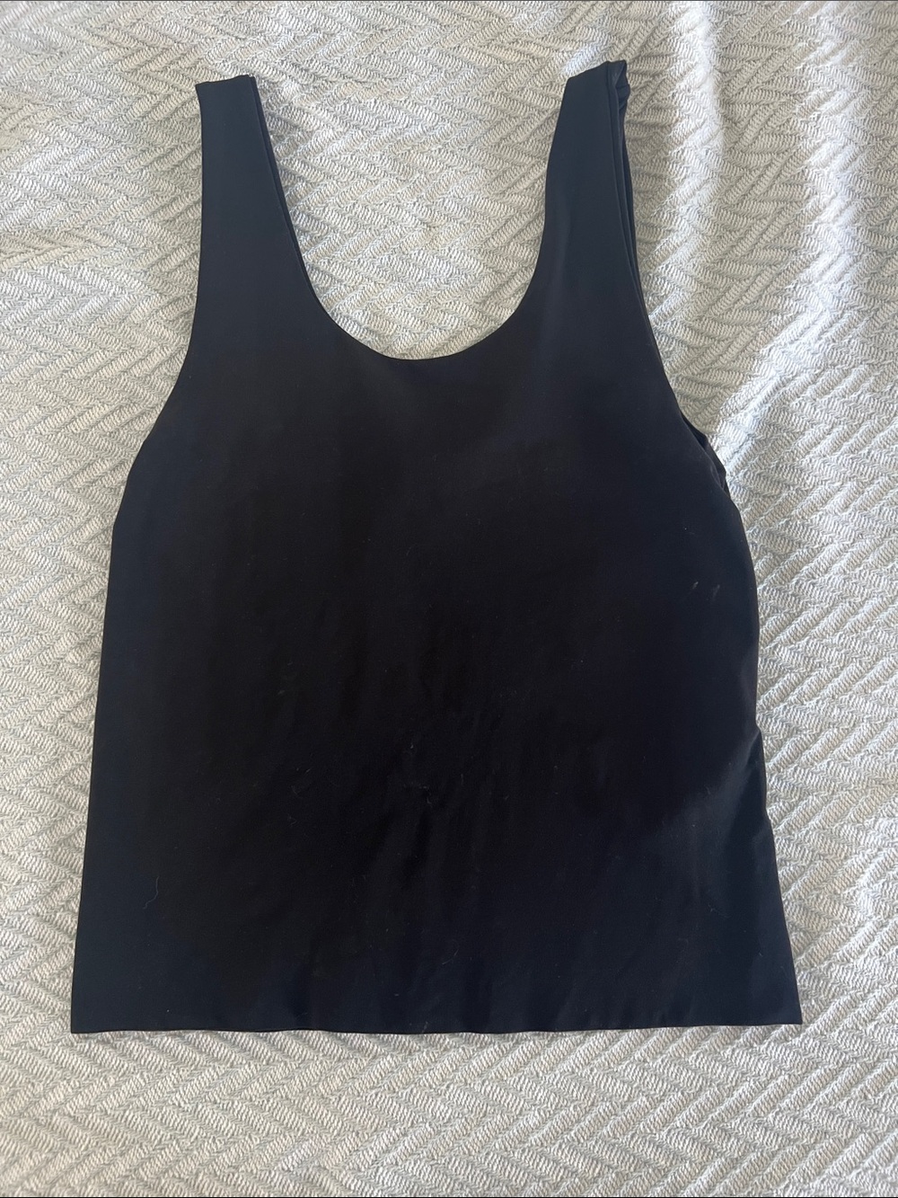 Babaton Black Scoop-Neck Tank Top